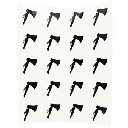 Football Helmet Stickers – Decal Sheet (20 Pack) – Black, 7,95 €