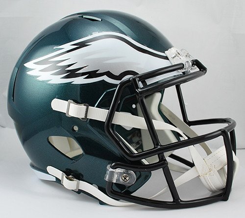 Philadelphia Eagles SPEED Riddell Full Size Replica Helmet Philadelphia Eagles SPEED Riddell Full Size Replica Helmet - Image 1