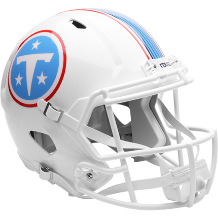 Tennessee Titans New 2026 White SPEED Riddell Full Size Replica Football Helmet